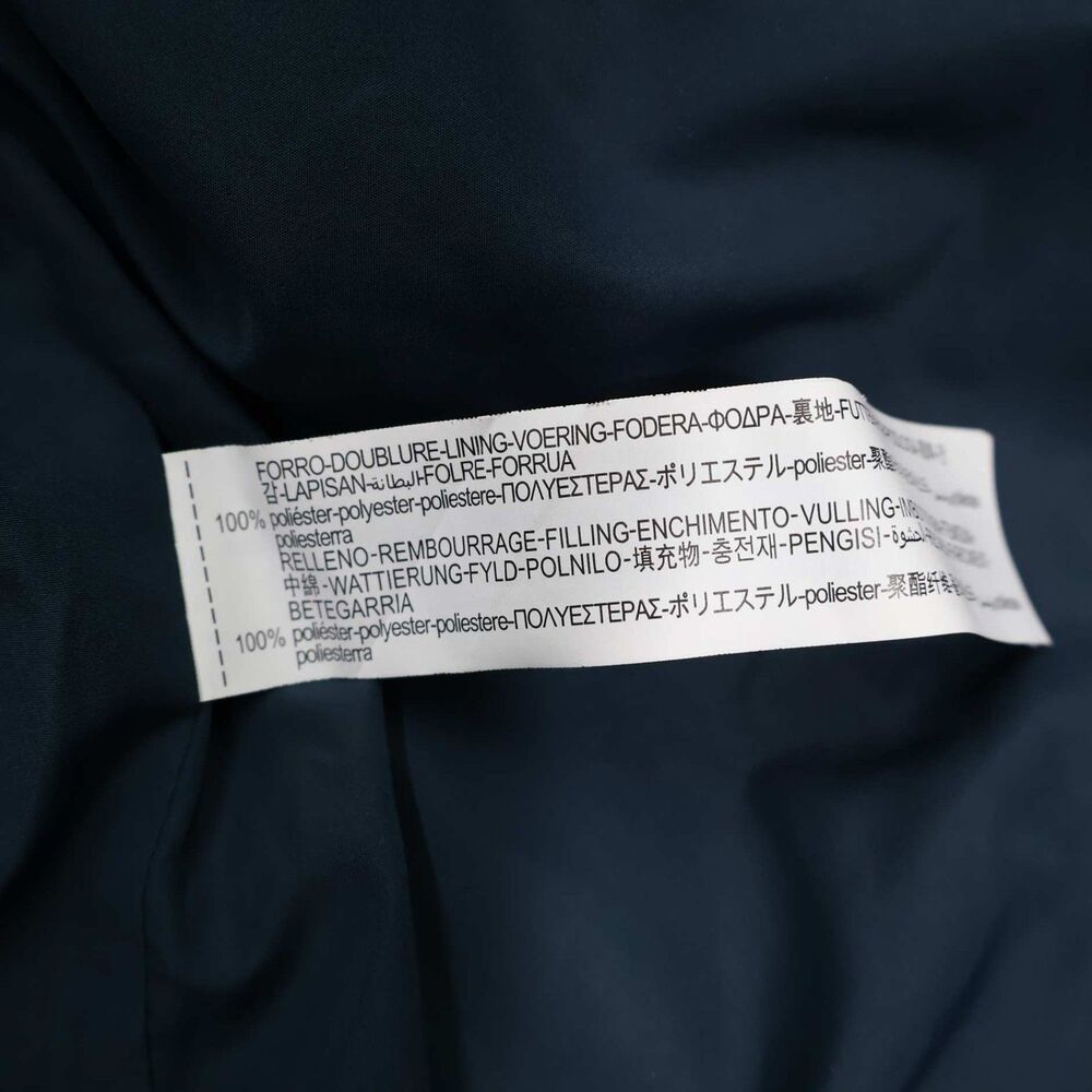 Zara Mens Puffer Bomber Jacket XL Blue Sherpa Lined Collar Full Zip Coat - Picture 14 of 16